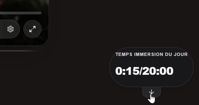 Minuteur de 20 minutes pour la routine quotidienne